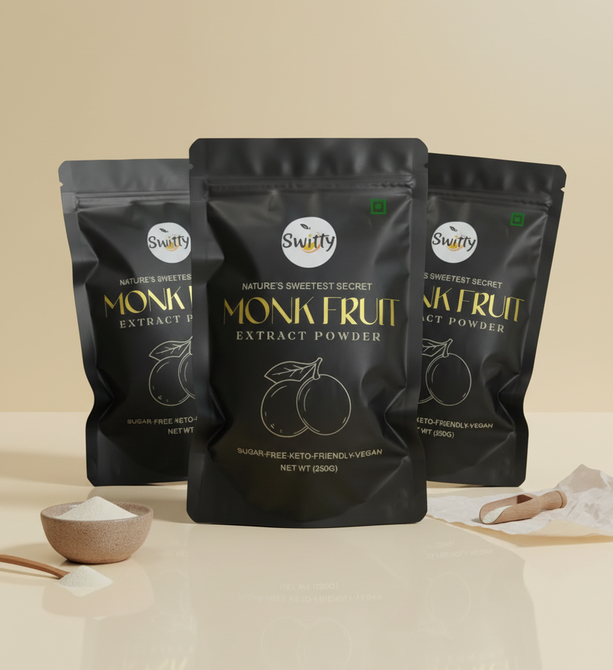 Switty Monk Fruit Extract Premium Powder - Nature's Sweetest Secret